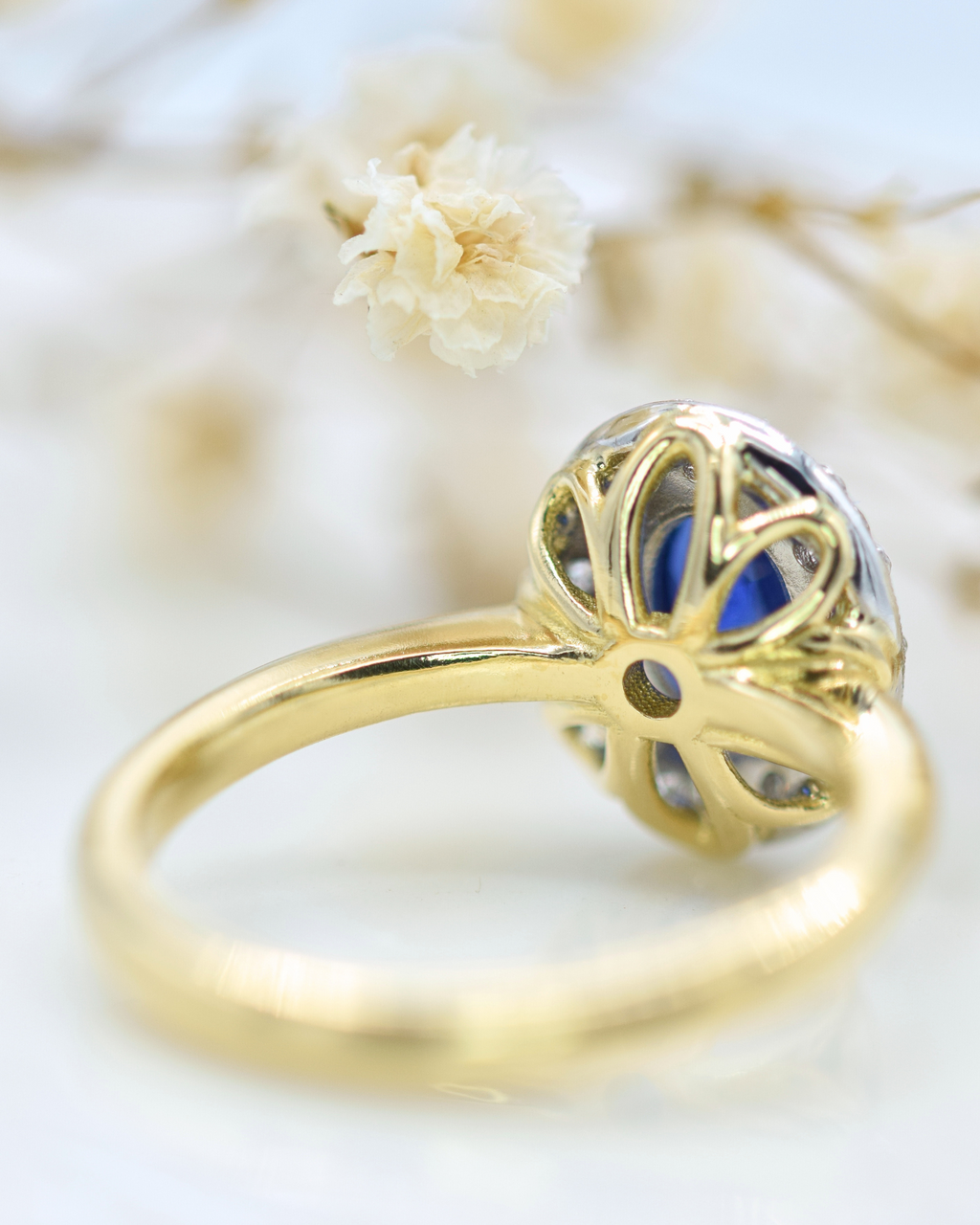 Sapphire-and-Diamond-Cluster-Ring-Bespoke-Basket