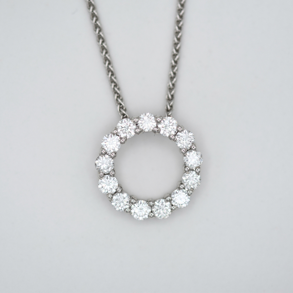 diamond circle of life pendant