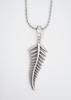 diamond set fern necklace