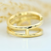 back of wrap around yellow gold ring