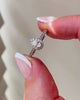 pear diamond halo ring front
