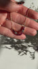 18k yellow gold Ruby and diamond curved necklace on a hayseed chain