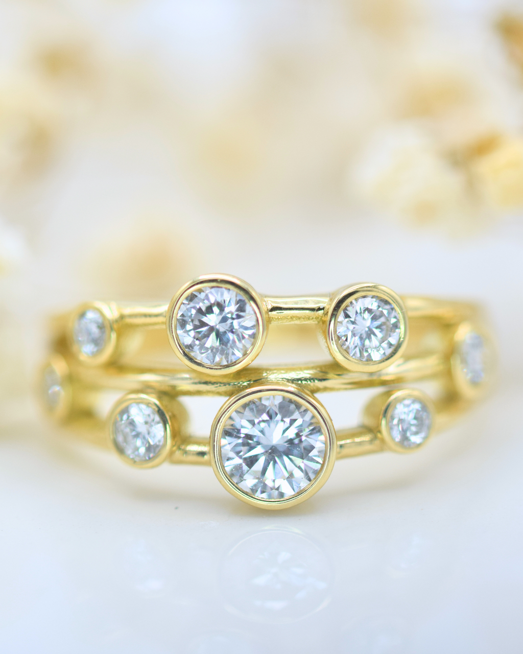 yellow_gold_bubble_diamond_ring_front
